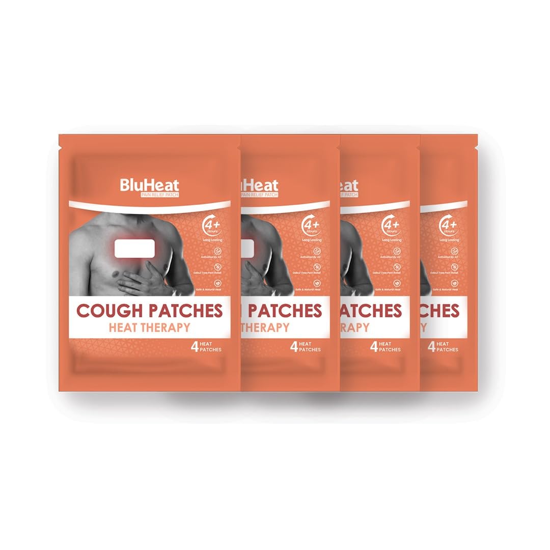 BluHeat - Pain Relief Heat Patch Cough (Pack of 4 Pcs)
