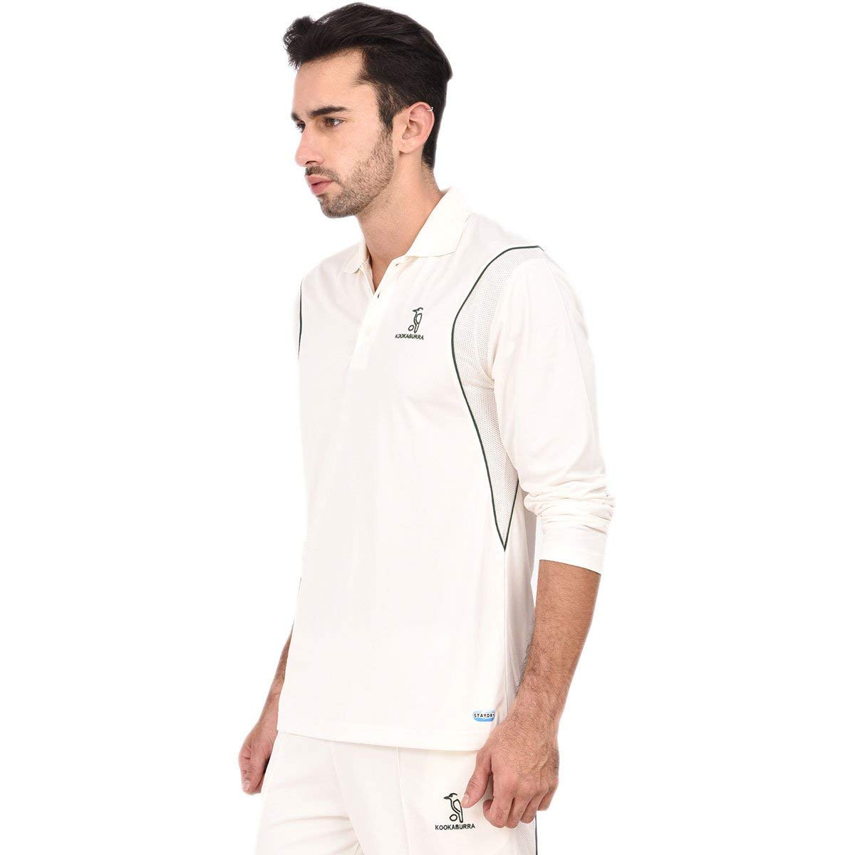 Kookaburra Cricket T Shirt Full Sleeves off White