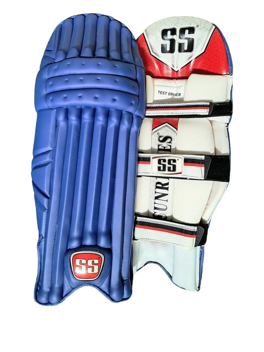 SS Test Opener Blue Coloured Cricket Batting Leg Guard Pads - Indian Cricket Store