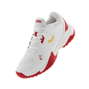Tenxu All Rounder Cricket Rubber Shoes Bright White Racing Red