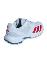 Adidas 22 Yard White Royal Blue Spikes Cricket Shoes