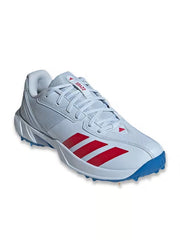 Adidas 22 Yard White Royal Blue Spikes Cricket Shoes