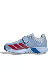 Adidas Adi Power Incurza Spikes White Blue Cricket Shoes