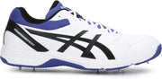 Asics Gel 100 Not Out Spikes White Blue Cricket Shoes Size