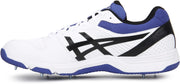 Asics Gel 100 Not Out Spikes White Blue Cricket Shoes Size