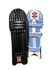 Gray Nicolls GN9 Supertest Black Batting Cricket Leg Guard Pads Size Adult