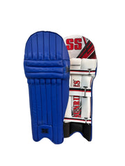 SS Cambridge Cricket Batting Leg Guard Royal Blue Pads Boys Size