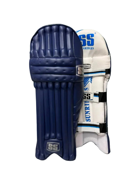 SS Ranjimax Cricket Batting Leg Guard Navy Blue Pads - Indian Cricket Store