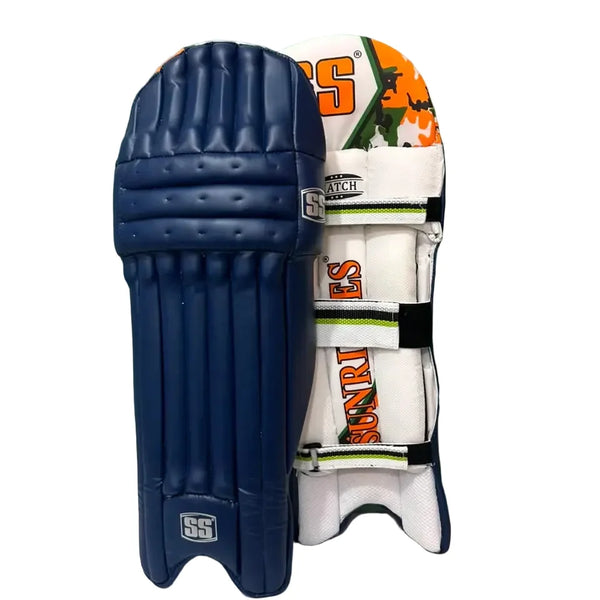 SS Match Navy Cricket Batting Leg Guard Pads