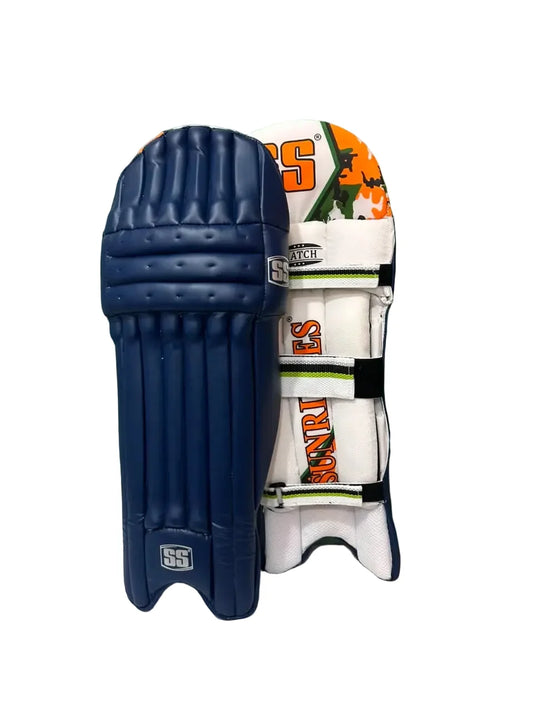 SS Match Navy Cricket Batting Leg Guard Pads - Indian Cricket Store