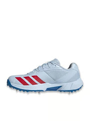 Adidas 22 Yard White Royal Blue Spikes Cricket Shoes - Indian Cricket Store