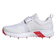 Adidas Adi Power Vector 20 Spikes Cricket Shoes Red and Gold - Indian Cricket Store