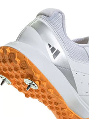 Adidas Howzat White Black Orange Spikes Cricket Shoes - Indian Cricket Store