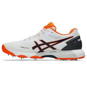 Asics 350 Not Out FF Spikes White Midnight Cricket Shoes - Indian Cricket Store