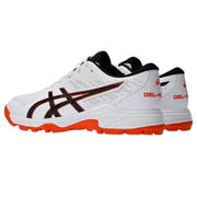 Asics GEL Peake 2 Cricket Shoes White Black - Indian Cricket Store