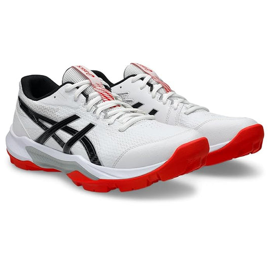Asics GEL Peake 3 Cricket Shoes White Black - Indian Cricket Store