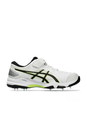 Asics GEL Speed Menace FF White/Black Cricket Spikes Shoes - Indian Cricket Store
