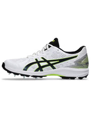 Asics Strike Rate FF White Black Cricket Shoes - Indian Cricket Store
