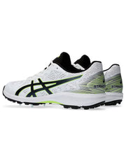 Asics Strike Rate FF White Black Cricket Shoes - Indian Cricket Store