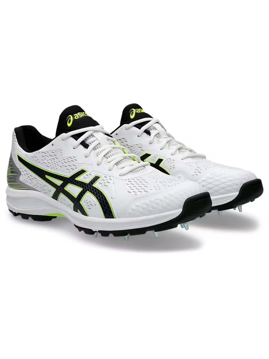 Asics Strike Rate FF White Black Cricket Shoes - Indian Cricket Store