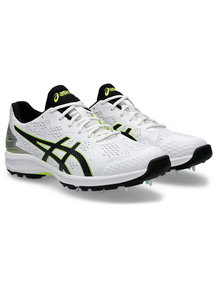 Asics Strike Rate FF White Black Cricket Shoes