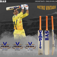 BAS Vampire MSD Retro Vintage Legend English Willow Cricket Bat - Indian Cricket Store