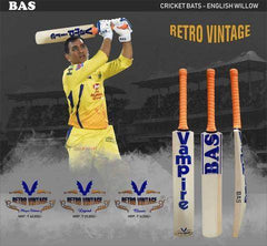 BAS Vampire MSD Retro Vintage Players Edition - Indian Cricket Store