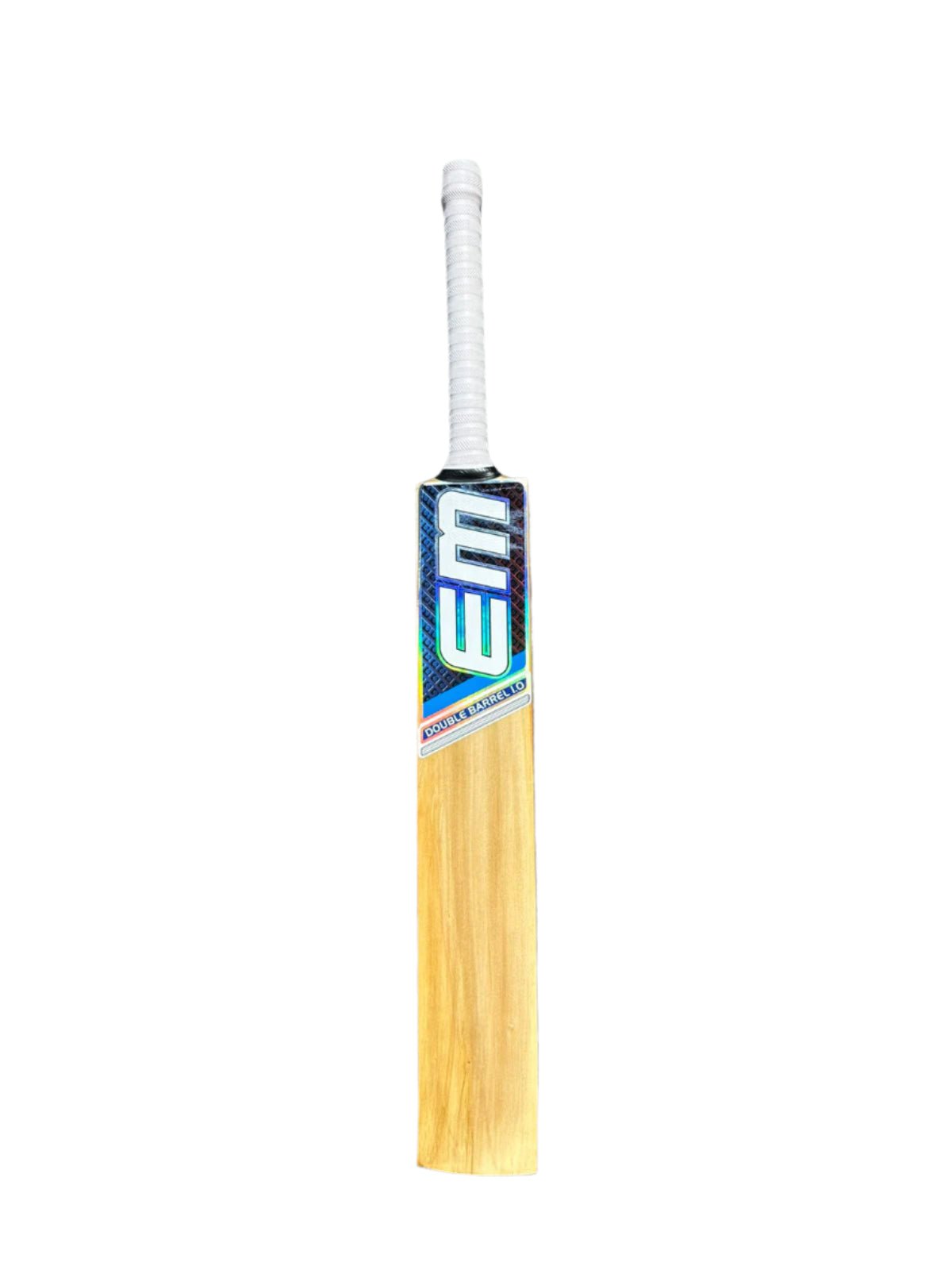 EM Double Barrel 1.0 Tennis Kashmir Willow Cricket Bat Short Handle - Indian Cricket Store