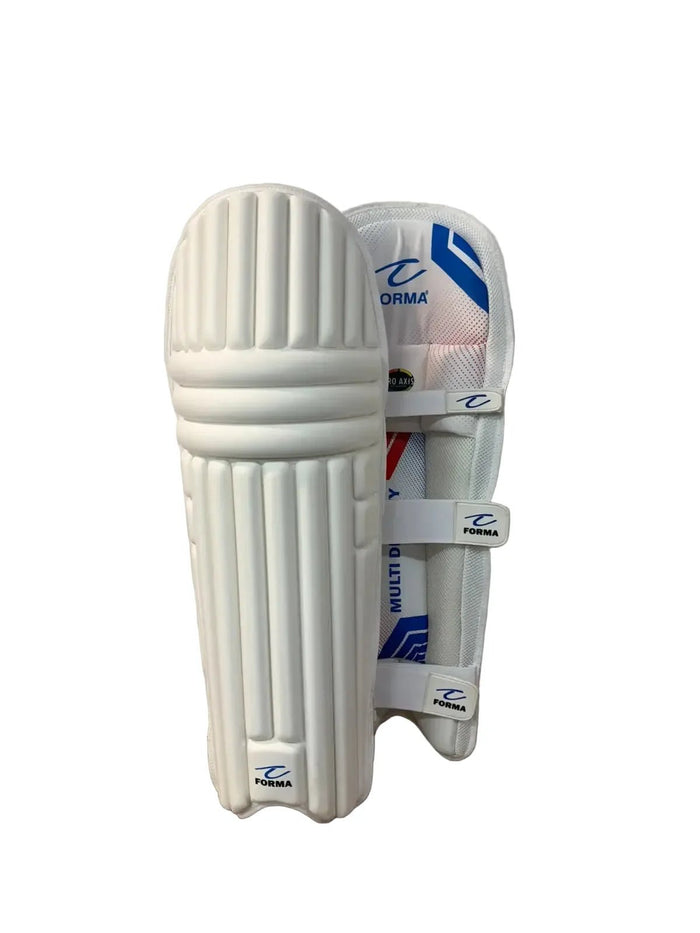 Forma Pro Axis White Batting Leg Guard Pads Mens