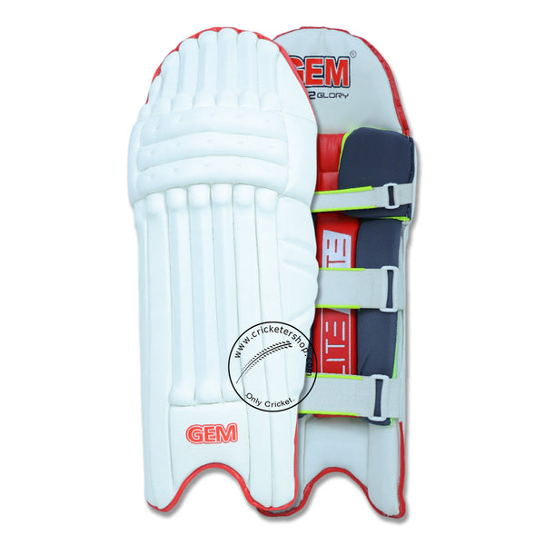 GEM Litevate Pads Cricket Batting Leg Guards Pads
