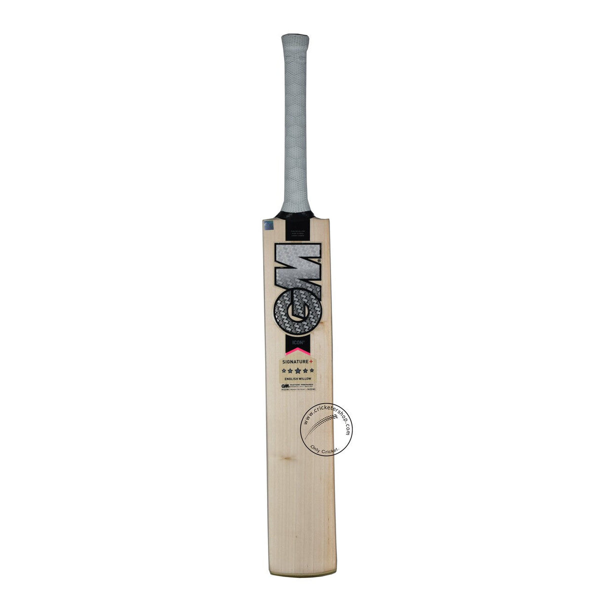 Gunn & Moore (GM) Icon Signature + English Willow Cricket Bat Short Handle