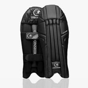 Gortonshire Armour Black Coloured Wicket Keeping Leg Guard Men's - Indian Cricket Store