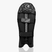 Gortonshire Armour Black Coloured Wicket Keeping Leg Guard Men's - Indian Cricket Store