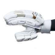 Gortonshire Armour White Cricket Batting Gloves Mens Size - Indian Cricket Store