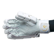 Gortonshire Armour White Cricket Batting Gloves Mens Size - Indian Cricket Store
