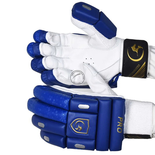 Gortonshire Pro Blue Cricket Batting Gloves Size - Indian Cricket Store