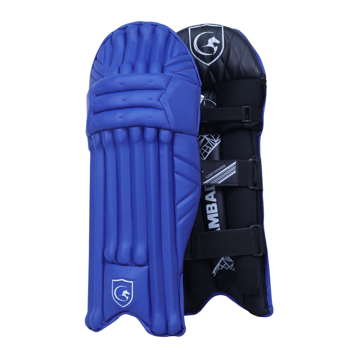 Gortonshire Lambada Cricket Batting Leg Guard Pads Mens Size Colour Royal Blue