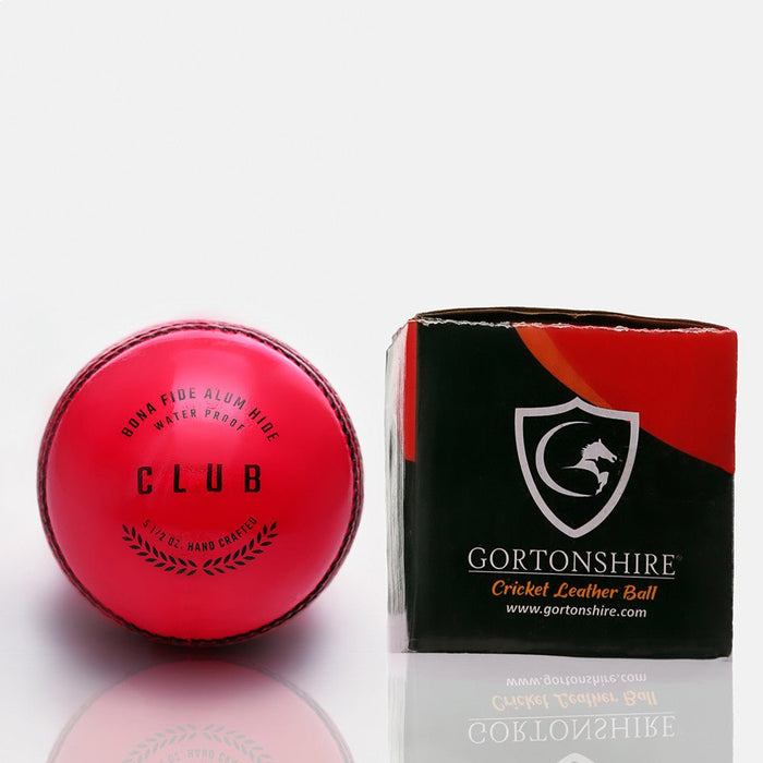 Gortonshire Club Cricket Ball Pink