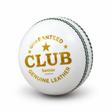 Gortonshire Club Leather Cricket 4PC Ball White - Indian Cricket Store