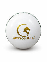 Gortonshire Club Leather Cricket 4PC Ball White - Indian Cricket Store