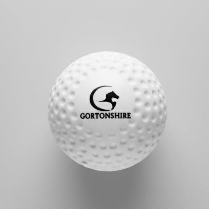 Gortonshire Cricket Dimple Ball White