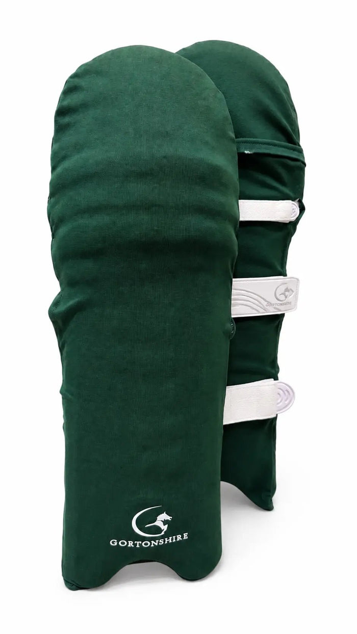 Gortonshire Cricket Pads Colored Skins Green