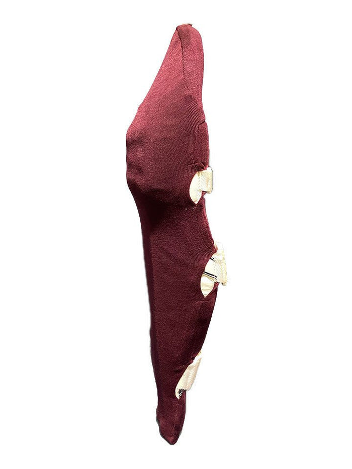 Gortonshire Cricket Pads Colored Skins Maroon