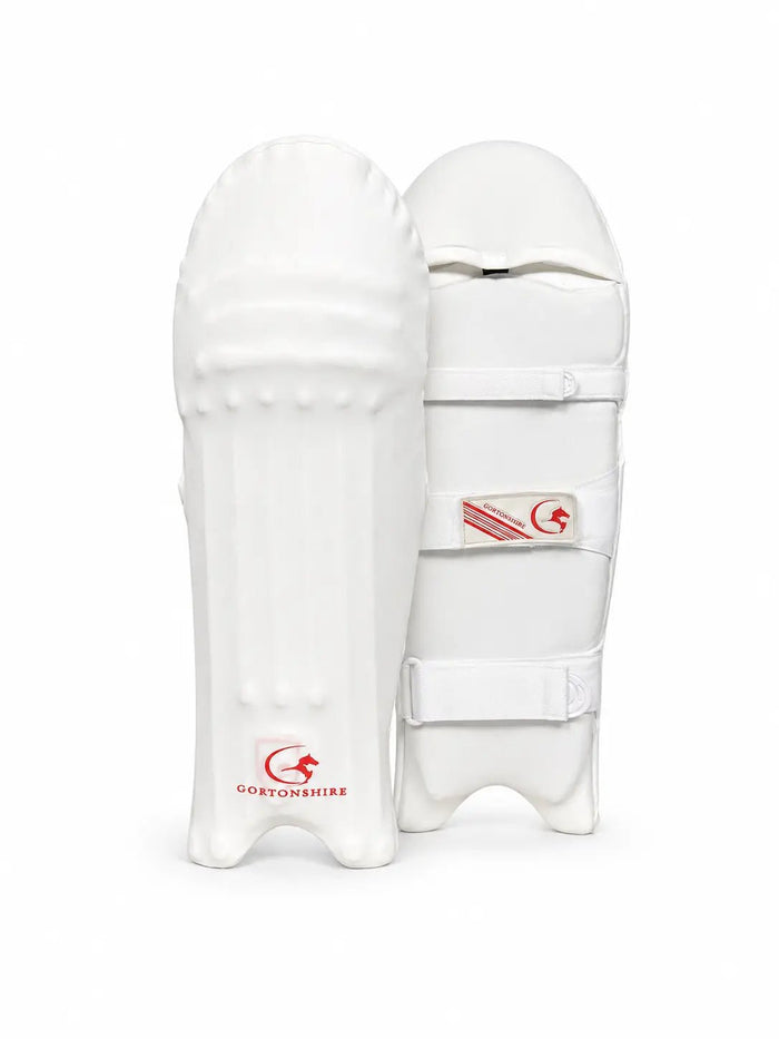 Gortonshire Cricket Pads Colored Skins Off White