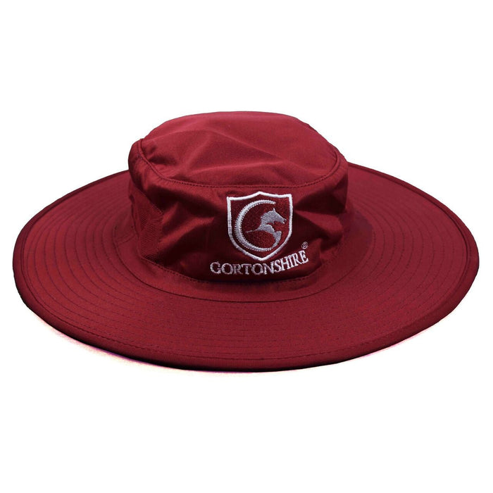 Gortonshire Cricket Panama Hat Maroon