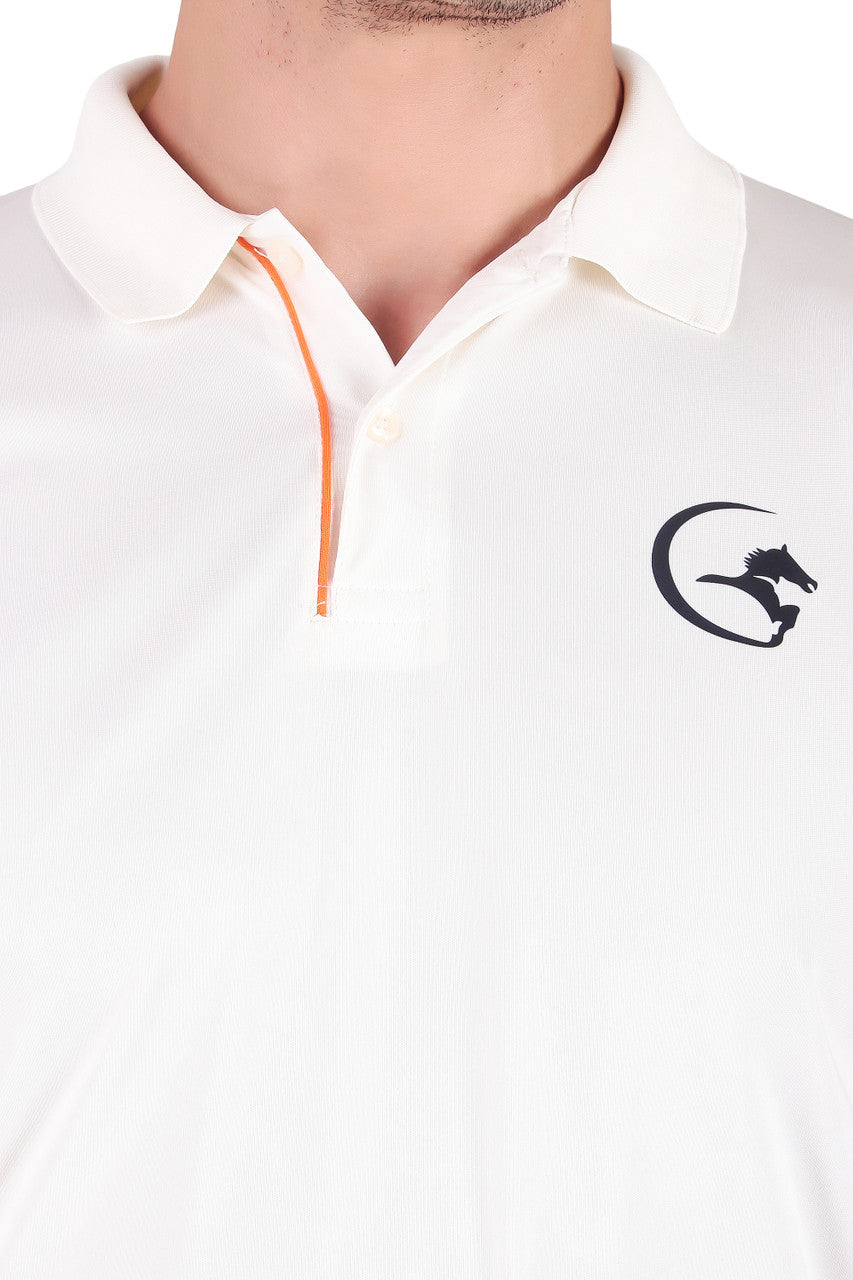 Gortonshire Club Cricket White T Shirt Half Sleeves