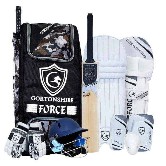 Gortonshire Force Full Cricket Kit Kashmir Willow - Indian Cricket Store