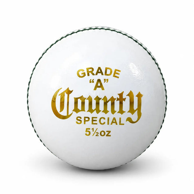 Gortonshire Leather Cricket G1 County Special Ball White - Indian Cricket Store
