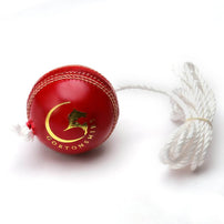 Gortonshire Leather Cricket Training Ball Red - Indian Cricket Store