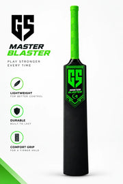 Gortonshire Master Blaster Black Cricket Plastic Bat - Indian Cricket Store